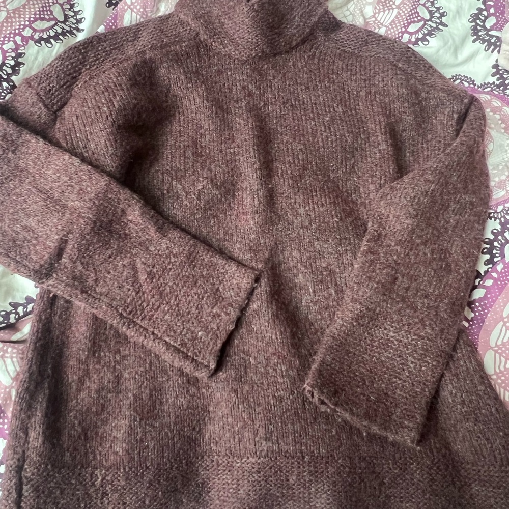 nanette lepore maroon knit sweater